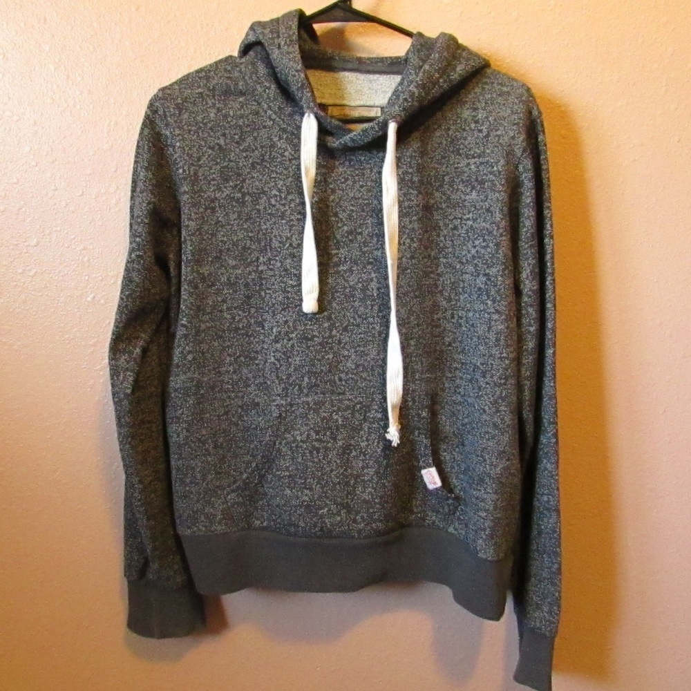Heritage Gray Hoodie with White Drawstrings